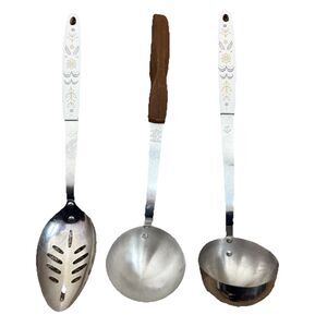 Lot Of 3 Mid Century Modern Kitchen Utensils One Cutco Ladle 2 Flint Utensils